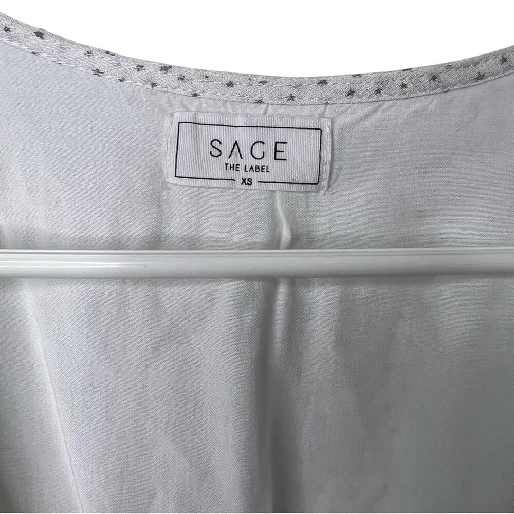 Sage the Label Peplum Star Long Sleeve Top Size XS - Picture 3 of 6